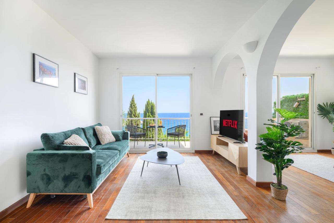 Proche Monaco, Vue Mer Et Acces A La Plage Saint-Antoine  Exterior foto