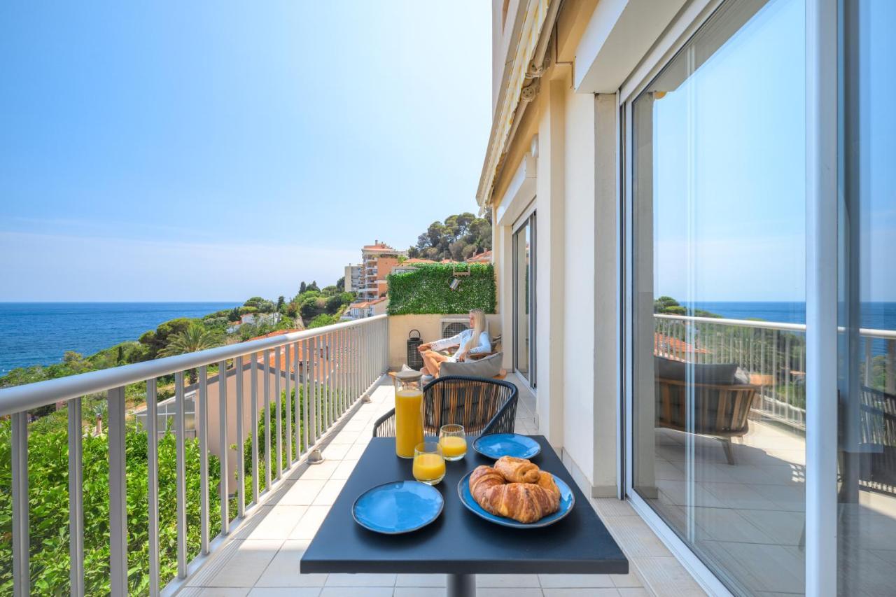 Proche Monaco, Vue Mer Et Acces A La Plage Saint-Antoine  Exterior foto